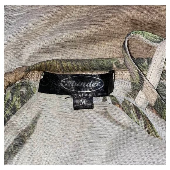 Mandee Sheer High Low Adjustable Blouse - Animal Print - Tie Back - Picture 9 of 10